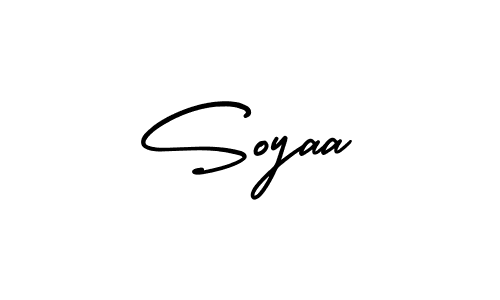 The best way (AmerikaSignatureDemo-Regular) to make a short signature is to pick only two or three words in your name. The name Soyaa include a total of six letters. For converting this name. Soyaa signature style 3 images and pictures png
