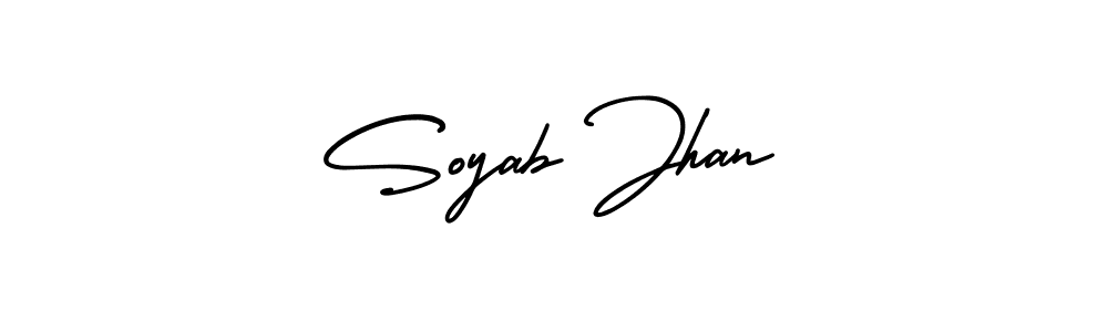 Similarly AmerikaSignatureDemo-Regular is the best handwritten signature design. Signature creator online .You can use it as an online autograph creator for name Soyab Jhan. Soyab Jhan signature style 3 images and pictures png