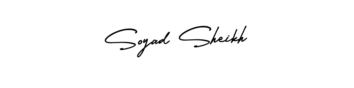 Make a short Soyad Sheikh signature style. Manage your documents anywhere anytime using AmerikaSignatureDemo-Regular. Create and add eSignatures, submit forms, share and send files easily. Soyad Sheikh signature style 3 images and pictures png