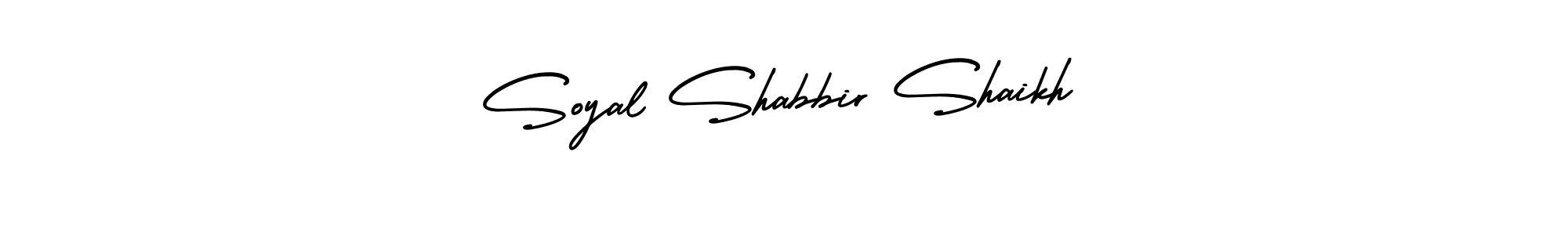 Create a beautiful signature design for name Soyal Shabbir Shaikh. With this signature (AmerikaSignatureDemo-Regular) fonts, you can make a handwritten signature for free. Soyal Shabbir Shaikh signature style 3 images and pictures png