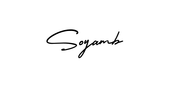 It looks lik you need a new signature style for name Soyamb. Design unique handwritten (AmerikaSignatureDemo-Regular) signature with our free signature maker in just a few clicks. Soyamb signature style 3 images and pictures png