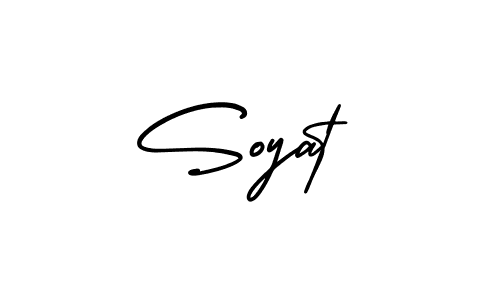 Use a signature maker to create a handwritten signature online. With this signature software, you can design (AmerikaSignatureDemo-Regular) your own signature for name Soyat. Soyat signature style 3 images and pictures png