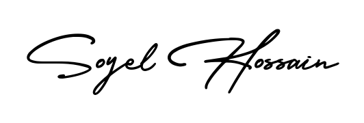 Stand out with a creative autograph for Soyel Hossain. The AmerikaSignatureDemo-Regular styling blends modern aesthetics with classic signature flourishes. Soyel Hossain signature style 3 images and pictures png