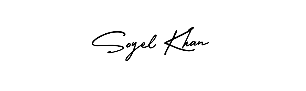 How to Draw Soyel Khan signature style? AmerikaSignatureDemo-Regular is a latest design signature styles for name Soyel Khan. Soyel Khan signature style 3 images and pictures png