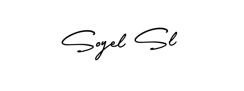 Similarly AmerikaSignatureDemo-Regular is the best handwritten signature design. Signature creator online .You can use it as an online autograph creator for name Soyel Sl. Soyel Sl signature style 3 images and pictures png