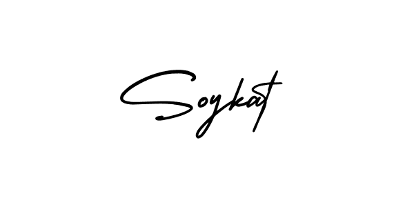 The best way (AmerikaSignatureDemo-Regular) to make a short signature is to pick only two or three words in your name. The name Soykat include a total of six letters. For converting this name. Soykat signature style 3 images and pictures png