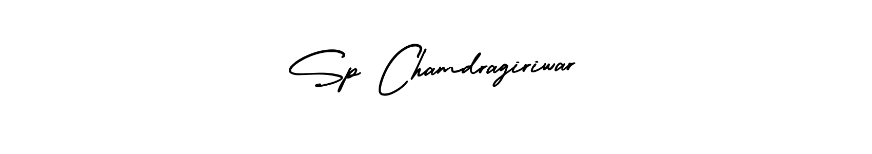 Create a beautiful signature design for name Sp Chamdragiriwar. With this signature (AmerikaSignatureDemo-Regular) fonts, you can make a handwritten signature for free. Sp Chamdragiriwar signature style 3 images and pictures png