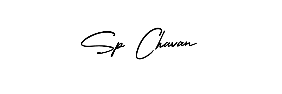 Sp Chavan stylish signature style. Best Handwritten Sign (AmerikaSignatureDemo-Regular) for my name. Handwritten Signature Collection Ideas for my name Sp Chavan. Sp Chavan signature style 3 images and pictures png
