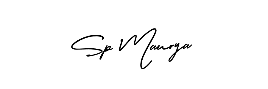 AmerikaSignatureDemo-Regular is a professional signature style that is perfect for those who want to add a touch of class to their signature. It is also a great choice for those who want to make their signature more unique. Get Sp Maurya name to fancy signature for free. Sp Maurya signature style 3 images and pictures png