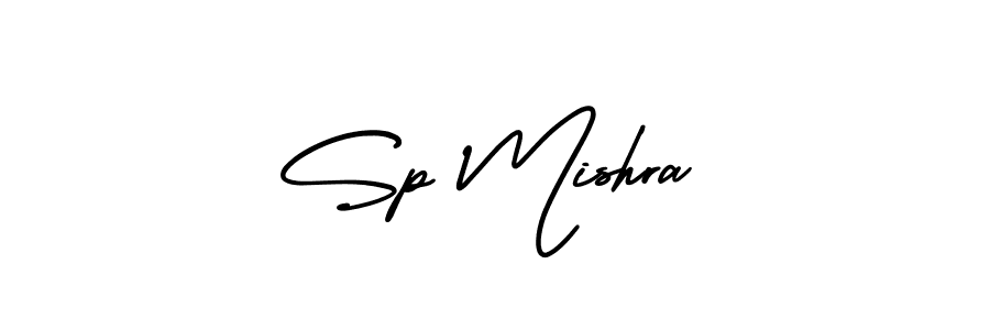 The best way (AmerikaSignatureDemo-Regular) to make a short signature is to pick only two or three words in your name. The name Sp Mishra include a total of six letters. For converting this name. Sp Mishra signature style 3 images and pictures png