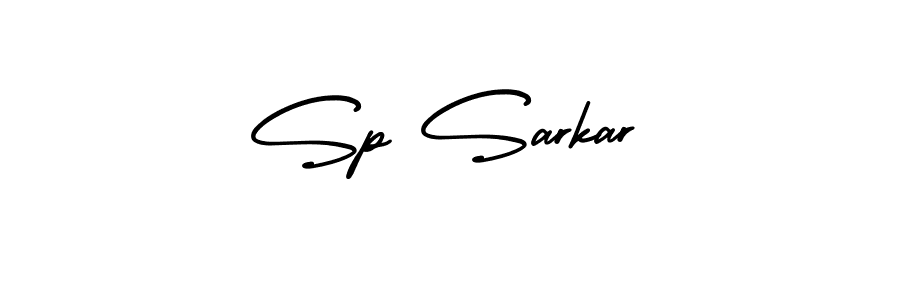 The best way (AmerikaSignatureDemo-Regular) to make a short signature is to pick only two or three words in your name. The name Sp Sarkar include a total of six letters. For converting this name. Sp Sarkar signature style 3 images and pictures png