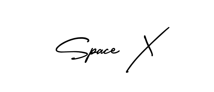 How to make Space X name signature. Use AmerikaSignatureDemo-Regular style for creating short signs online. This is the latest handwritten sign. Space X signature style 3 images and pictures png