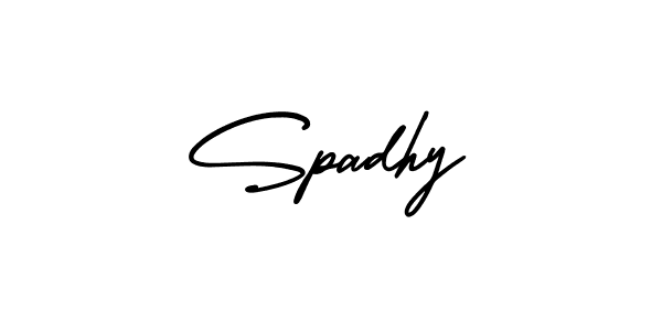 AmerikaSignatureDemo-Regular is a professional signature style that is perfect for those who want to add a touch of class to their signature. It is also a great choice for those who want to make their signature more unique. Get Spadhy name to fancy signature for free. Spadhy signature style 3 images and pictures png