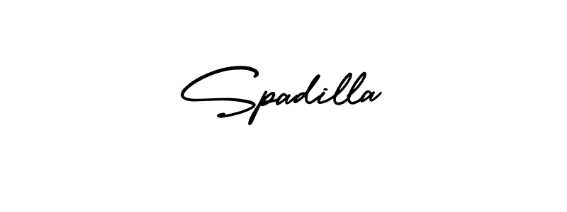It looks lik you need a new signature style for name Spadilla. Design unique handwritten (AmerikaSignatureDemo-Regular) signature with our free signature maker in just a few clicks. Spadilla signature style 3 images and pictures png