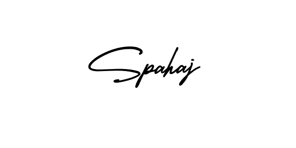 Create a beautiful signature design for name Spahaj. With this signature (AmerikaSignatureDemo-Regular) fonts, you can make a handwritten signature for free. Spahaj signature style 3 images and pictures png