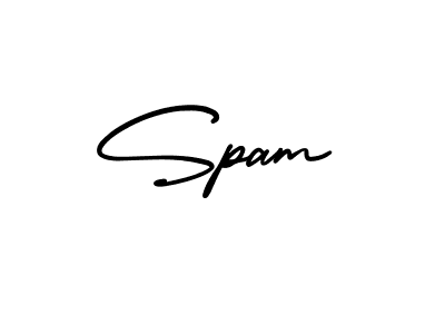 Make a beautiful signature design for name Spam. With this signature (AmerikaSignatureDemo-Regular) style, you can create a handwritten signature for free. Spam signature style 3 images and pictures png