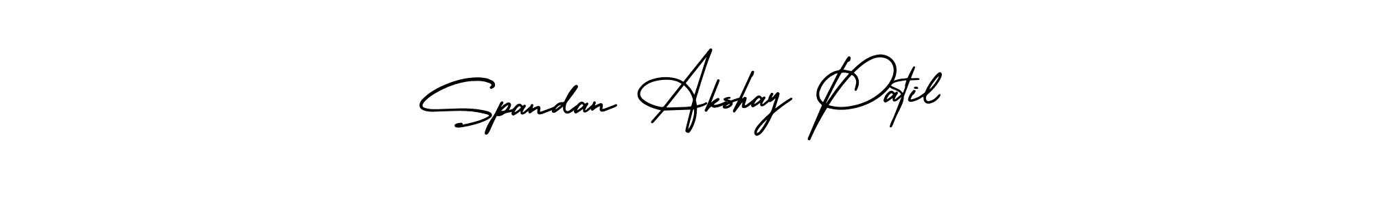Also You can easily find your signature by using the search form. We will create Spandan Akshay Patil name handwritten signature images for you free of cost using AmerikaSignatureDemo-Regular sign style. Spandan Akshay Patil signature style 3 images and pictures png