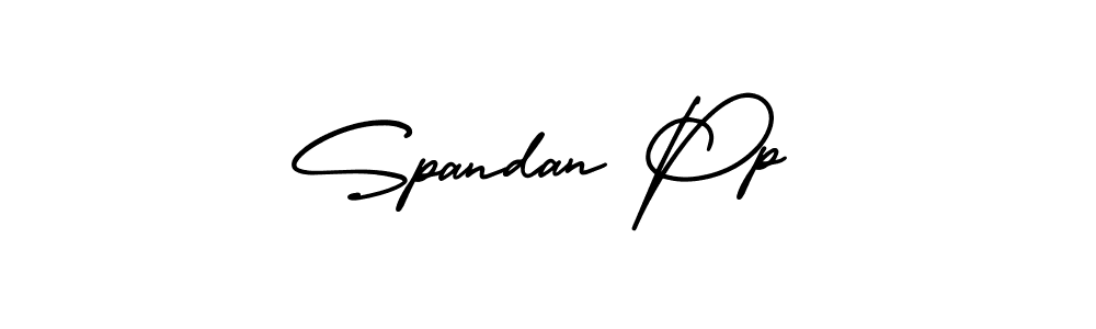 How to Draw Spandan Pp signature style? AmerikaSignatureDemo-Regular is a latest design signature styles for name Spandan Pp. Spandan Pp signature style 3 images and pictures png