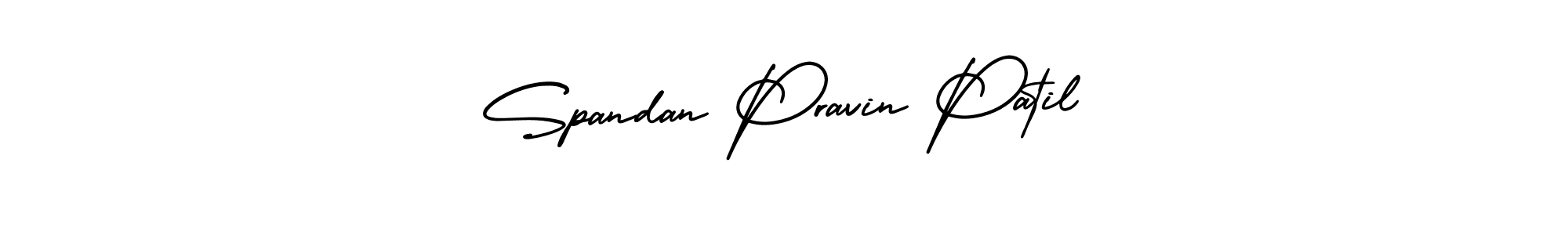 Similarly AmerikaSignatureDemo-Regular is the best handwritten signature design. Signature creator online .You can use it as an online autograph creator for name Spandan Pravin Patil. Spandan Pravin Patil signature style 3 images and pictures png