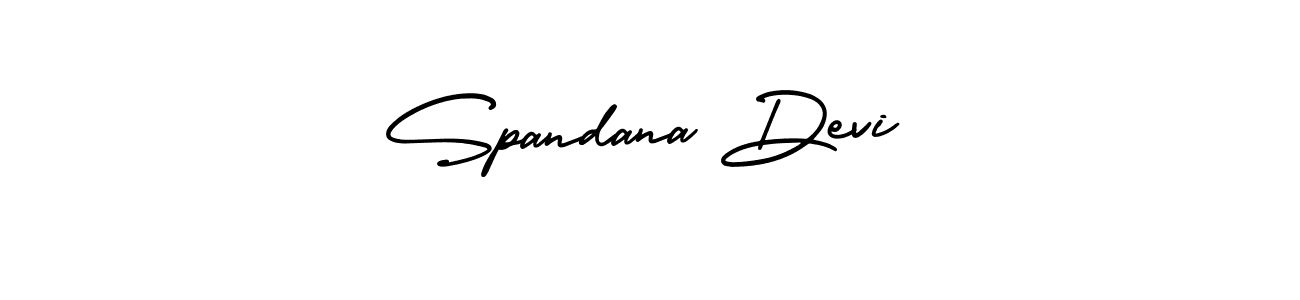 Spandana Devi stylish signature style. Best Handwritten Sign (AmerikaSignatureDemo-Regular) for my name. Handwritten Signature Collection Ideas for my name Spandana Devi. Spandana Devi signature style 3 images and pictures png