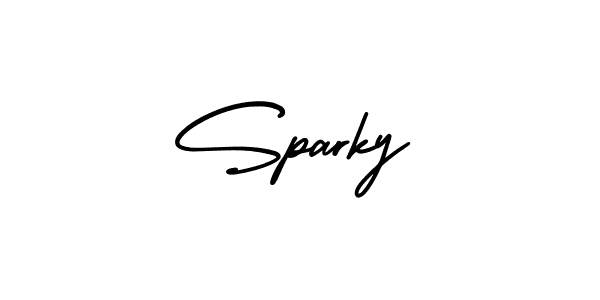 How to make Sparky signature? AmerikaSignatureDemo-Regular is a professional autograph style. Create handwritten signature for Sparky name. Sparky signature style 3 images and pictures png