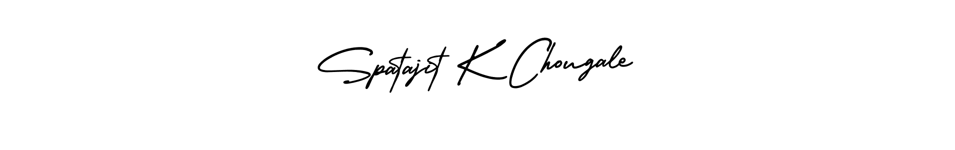 Make a beautiful signature design for name Spatajit K Chougale. With this signature (AmerikaSignatureDemo-Regular) style, you can create a handwritten signature for free. Spatajit K Chougale signature style 3 images and pictures png
