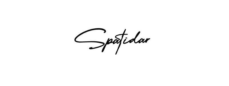 How to make Spatidar signature? AmerikaSignatureDemo-Regular is a professional autograph style. Create handwritten signature for Spatidar name. Spatidar signature style 3 images and pictures png