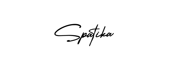 if you are searching for the best signature style for your name Spatika. so please give up your signature search. here we have designed multiple signature styles  using AmerikaSignatureDemo-Regular. Spatika signature style 3 images and pictures png