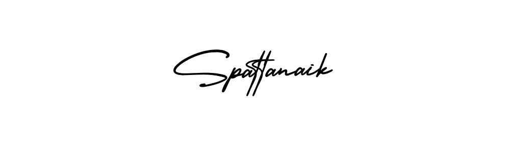 How to make Spattanaik name signature. Use AmerikaSignatureDemo-Regular style for creating short signs online. This is the latest handwritten sign. Spattanaik signature style 3 images and pictures png
