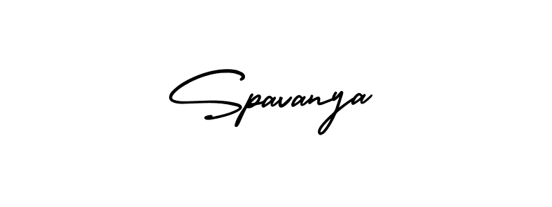 The best way (AmerikaSignatureDemo-Regular) to make a short signature is to pick only two or three words in your name. The name Spavanya include a total of six letters. For converting this name. Spavanya signature style 3 images and pictures png