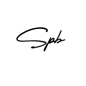 You should practise on your own different ways (AmerikaSignatureDemo-Regular) to write your name (Spb) in signature. don't let someone else do it for you. Spb signature style 3 images and pictures png