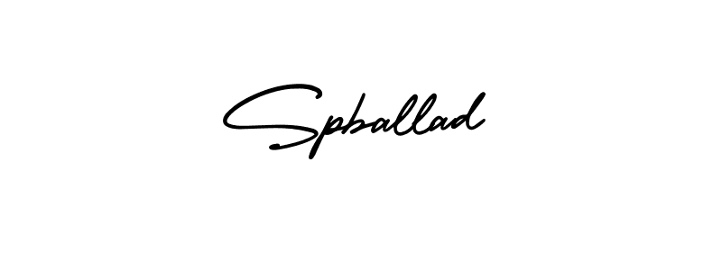 The best way (AmerikaSignatureDemo-Regular) to make a short signature is to pick only two or three words in your name. The name Spballad include a total of six letters. For converting this name. Spballad signature style 3 images and pictures png