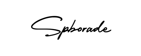 The AmerikaSignatureDemo-Regular handwriting style adds charm and authenticity to name Spborade. A wonderful choice for personal thank-you notes. Spborade signature style 3 images and pictures png