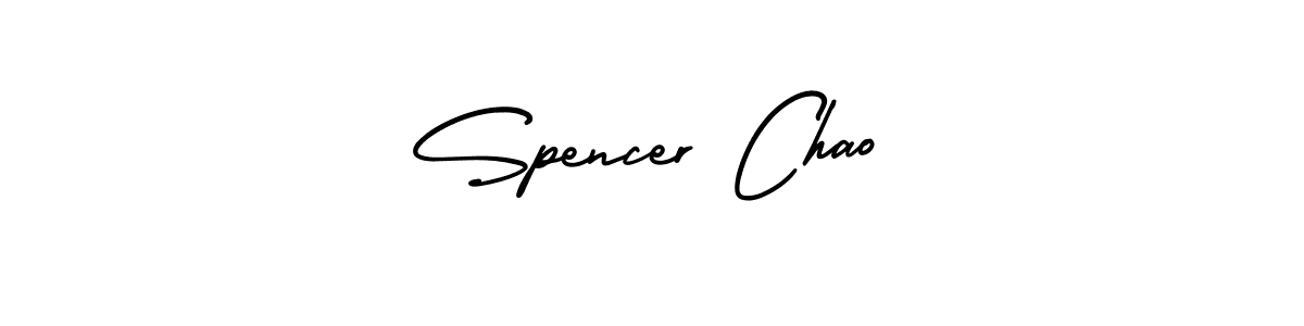 How to Draw Spencer Chao signature style? AmerikaSignatureDemo-Regular is a latest design signature styles for name Spencer Chao. Spencer Chao signature style 3 images and pictures png