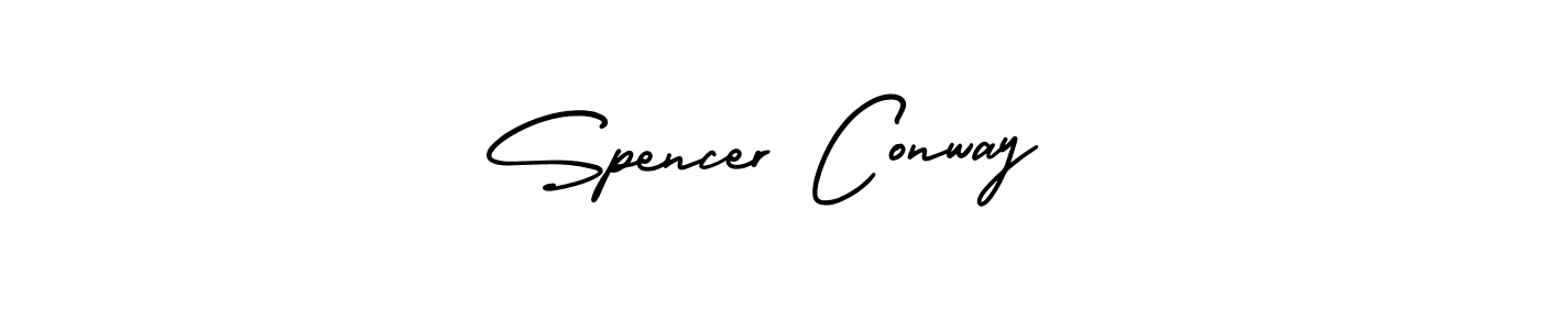 Make a beautiful signature design for name Spencer Conway. With this signature (AmerikaSignatureDemo-Regular) style, you can create a handwritten signature for free. Spencer Conway signature style 3 images and pictures png