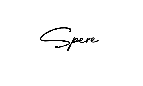 Make a beautiful signature design for name Spere. With this signature (AmerikaSignatureDemo-Regular) style, you can create a handwritten signature for free. Spere signature style 3 images and pictures png