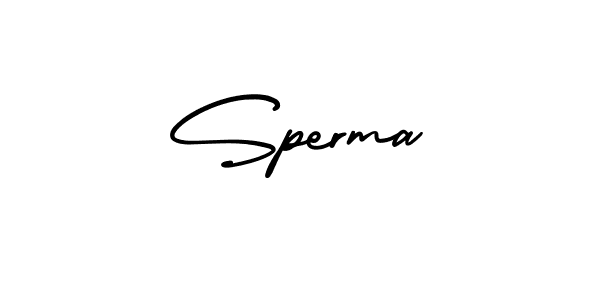 Use a signature maker to create a handwritten signature online. With this signature software, you can design (AmerikaSignatureDemo-Regular) your own signature for name Sperma. Sperma signature style 3 images and pictures png