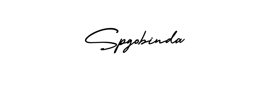 It looks lik you need a new signature style for name Spgobinda. Design unique handwritten (AmerikaSignatureDemo-Regular) signature with our free signature maker in just a few clicks. Spgobinda signature style 3 images and pictures png