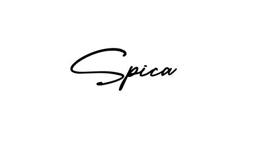 Spica stylish signature style. Best Handwritten Sign (AmerikaSignatureDemo-Regular) for my name. Handwritten Signature Collection Ideas for my name Spica. Spica signature style 3 images and pictures png