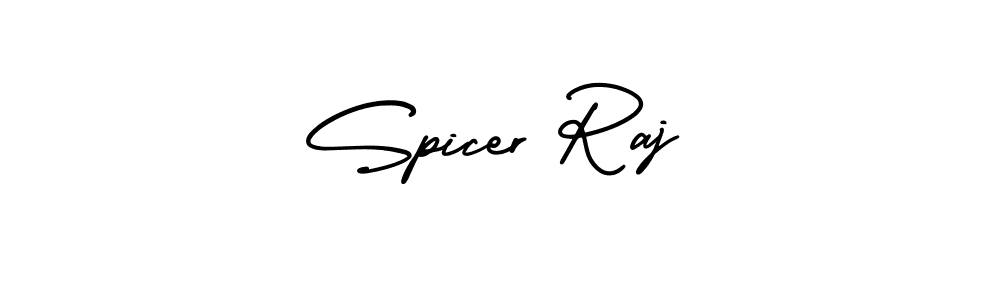 Design your own signature with our free online signature maker. With this signature software, you can create a handwritten (AmerikaSignatureDemo-Regular) signature for name Spicer Raj. Spicer Raj signature style 3 images and pictures png