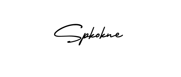 Also we have Spkokne name is the best signature style. Create professional handwritten signature collection using AmerikaSignatureDemo-Regular autograph style. Spkokne signature style 3 images and pictures png