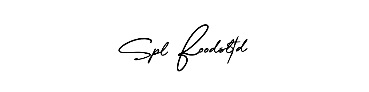 The best way (AmerikaSignatureDemo-Regular) to make a short signature is to pick only two or three words in your name. The name Spl Foodsltd include a total of six letters. For converting this name. Spl Foodsltd signature style 3 images and pictures png