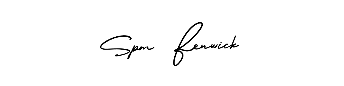 How to make Spm  Fenwick signature? AmerikaSignatureDemo-Regular is a professional autograph style. Create handwritten signature for Spm  Fenwick name. Spm  Fenwick signature style 3 images and pictures png