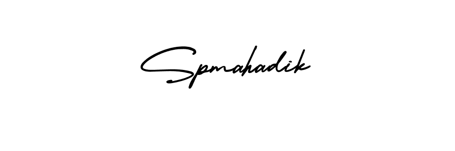 It looks lik you need a new signature style for name Spmahadik. Design unique handwritten (AmerikaSignatureDemo-Regular) signature with our free signature maker in just a few clicks. Spmahadik signature style 3 images and pictures png