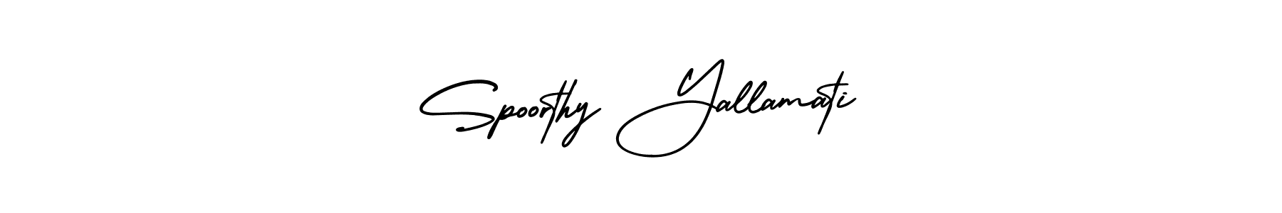 You can use this online signature creator to create a handwritten signature for the name Spoorthy Yallamati. This is the best online autograph maker. Spoorthy Yallamati signature style 3 images and pictures png