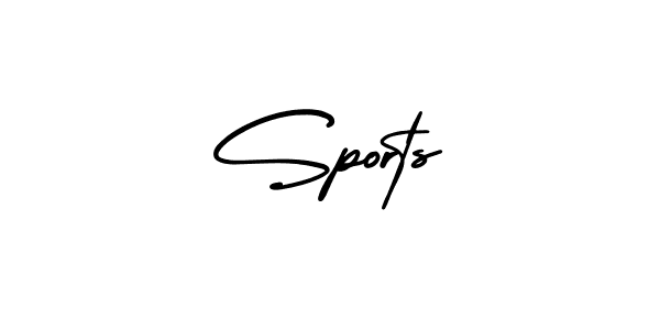 You should practise on your own different ways (AmerikaSignatureDemo-Regular) to write your name (Sports) in signature. don't let someone else do it for you. Sports signature style 3 images and pictures png