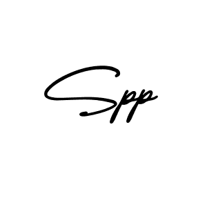 How to make Spp name signature. Use AmerikaSignatureDemo-Regular style for creating short signs online. This is the latest handwritten sign. Spp signature style 3 images and pictures png