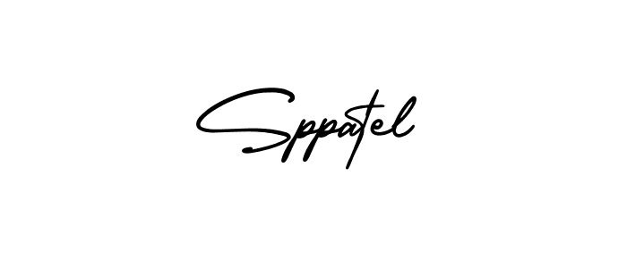Similarly AmerikaSignatureDemo-Regular is the best handwritten signature design. Signature creator online .You can use it as an online autograph creator for name Sppatel. Sppatel signature style 3 images and pictures png