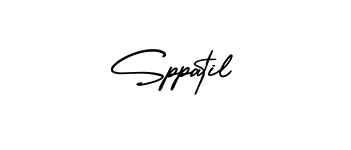 if you are searching for the best signature style for your name Sppatil. so please give up your signature search. here we have designed multiple signature styles  using AmerikaSignatureDemo-Regular. Sppatil signature style 3 images and pictures png