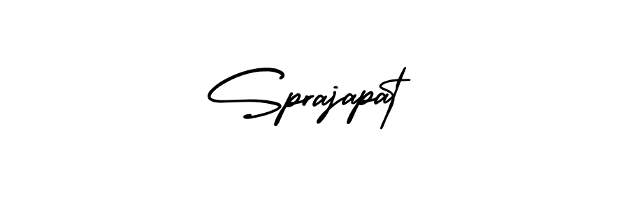 Design your own signature with our free online signature maker. With this signature software, you can create a handwritten (AmerikaSignatureDemo-Regular) signature for name Sprajapat. Sprajapat signature style 3 images and pictures png